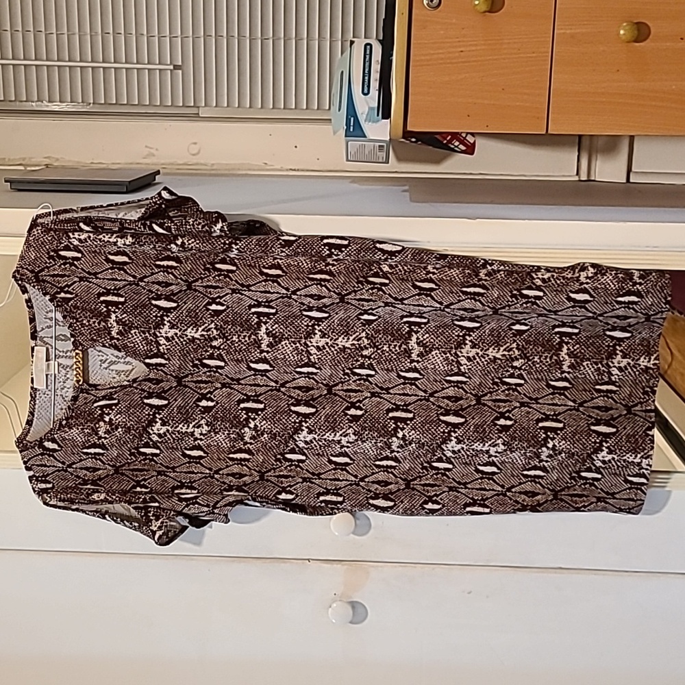 💥💥💥 HOT SALE Michael Kors Spring Dress Animal Print Color Brown and White